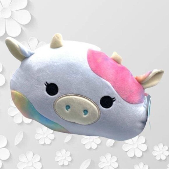 RARE 2022 Squishmallow Caedia Cow Squish Stackable Stack Spring NWT Plush Toy - Picture 1 of 7